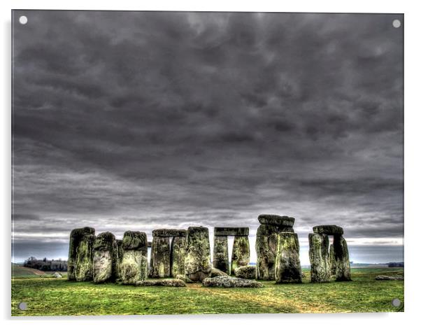 Stonehenge Acrylic by Andy Huntley