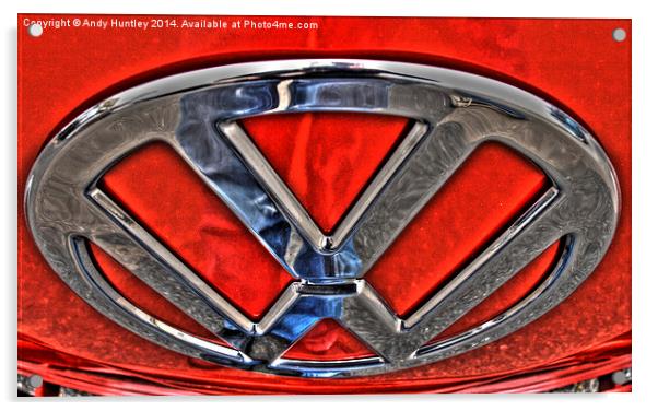 VW Badge Acrylic by Andy Huntley