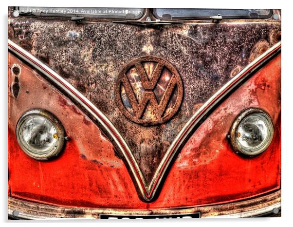 VW Campervan Acrylic by Andy Huntley