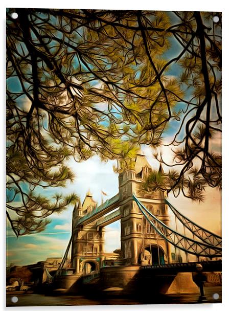  Tower Bridge in London Acrylic by Andy Huntley