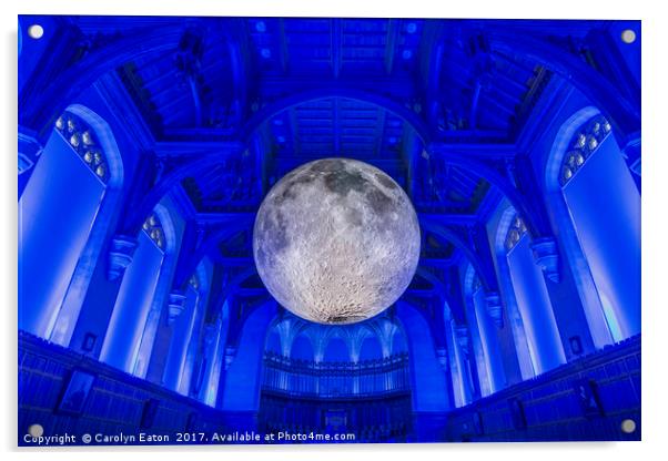 Blue Moon Acrylic by Carolyn Eaton