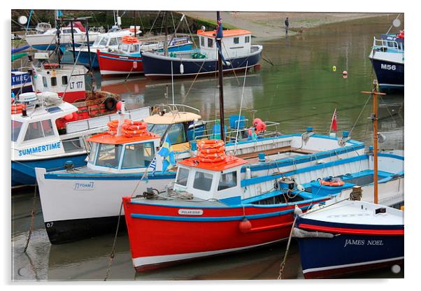 Welsh boats Acrylic by Paul Erlam