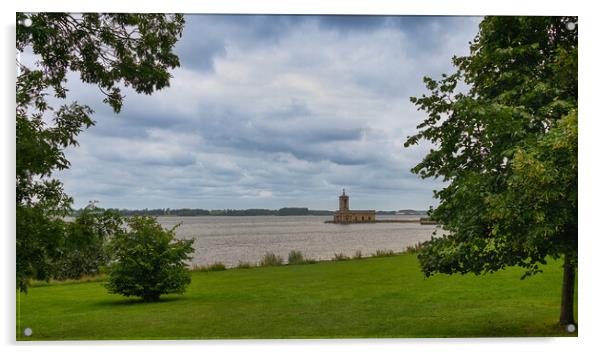 Normanton church Acrylic by Alan Tunnicliffe