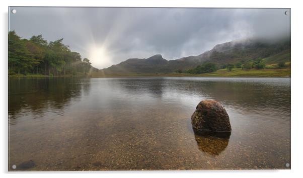 Blea Tarn Acrylic by Alan Tunnicliffe