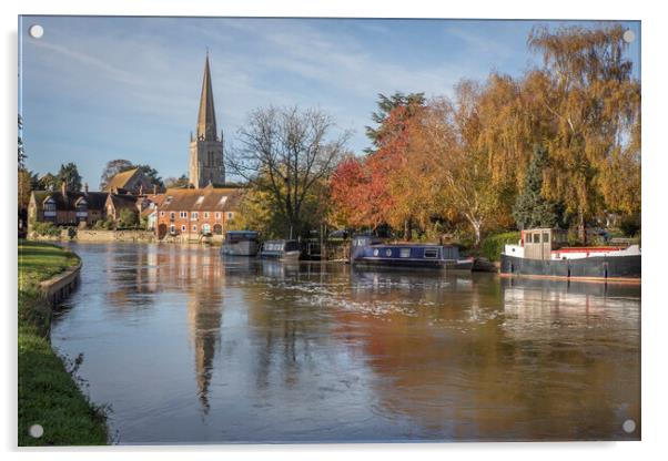 Abingdon on Thames Acrylic by Alan Tunnicliffe