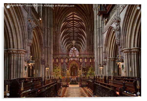 lichfield cathedral Acrylic by Alan Tunnicliffe