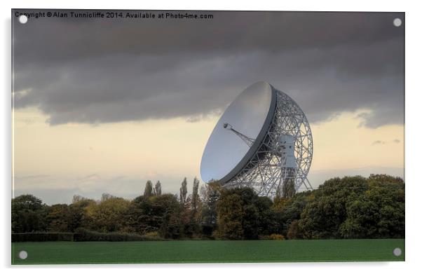 Unveiling the Wonders of Jodrell Bank Observatory Acrylic by Alan Tunnicliffe