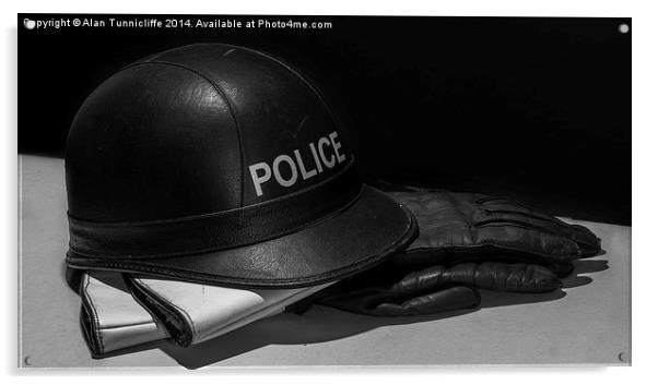  Police Motorcyclist  Protection Acrylic by Alan Tunnicliffe