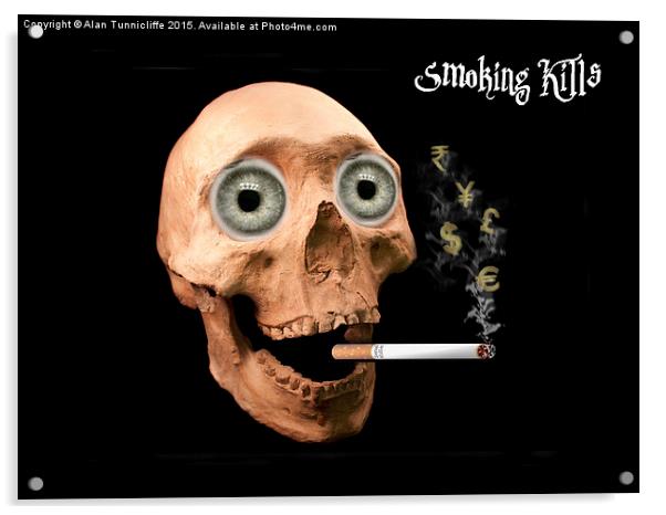  Smoking Acrylic by Alan Tunnicliffe