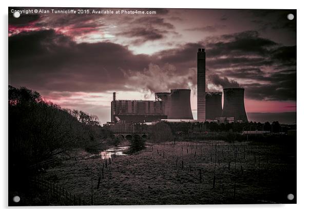  Rugeley power station Acrylic by Alan Tunnicliffe