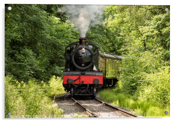 Locomotive 7802 Bradley Manor Acrylic by Alan Tunnicliffe