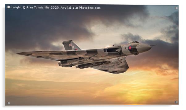 Vulcan Bomber Acrylic by Alan Tunnicliffe