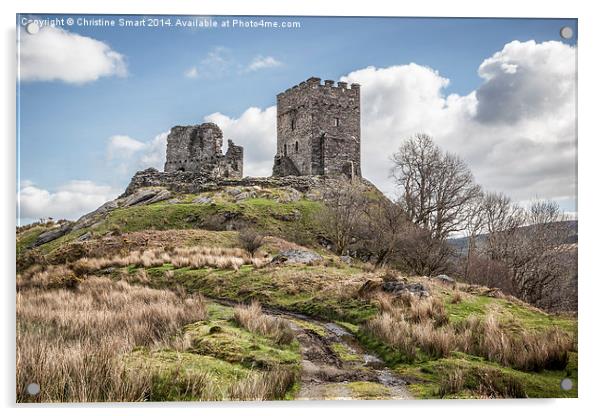 Dolwyddelan Castle a Hilltop Ruin Acrylic by Christine Smart