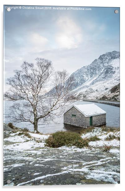  Winter at Llyn Ogwen Acrylic by Christine Smart