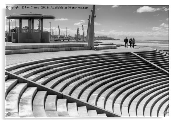 Blackpool Promenade Acrylic by Ian Clamp