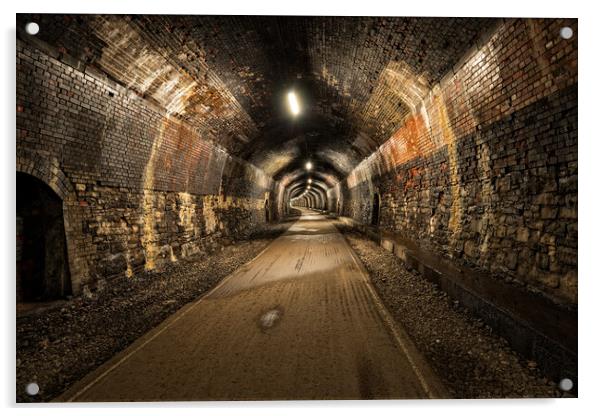 The Headstone Tunnel Acrylic by Helen Hotson