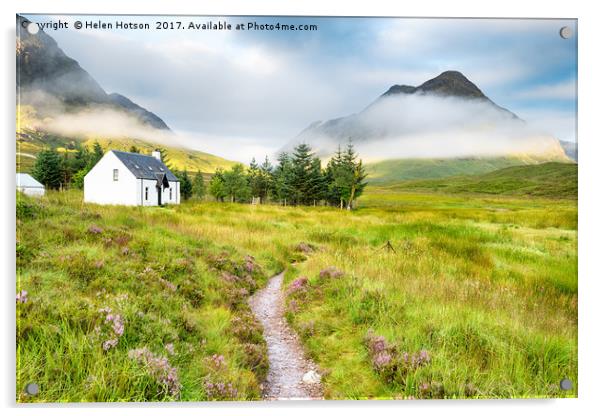 The Scottish Highlands Acrylic by Helen Hotson