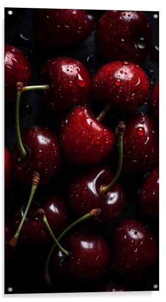 Cherries Acrylic by Bahadir Yeniceri