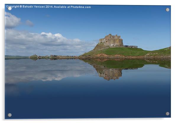 Lindisfarne Castle Acrylic by Bahadir Yeniceri