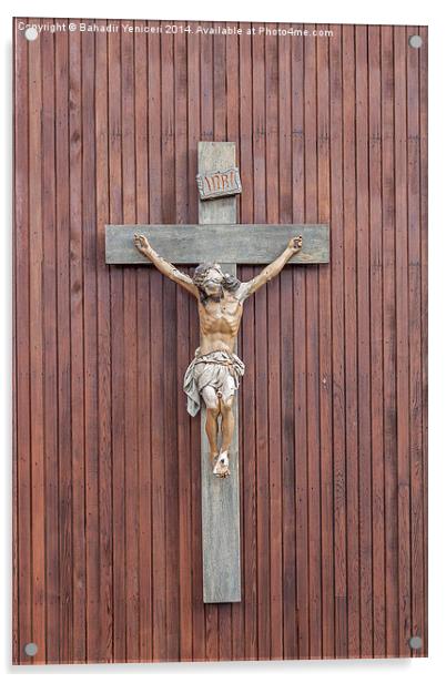 Crucifix Acrylic by Bahadir Yeniceri
