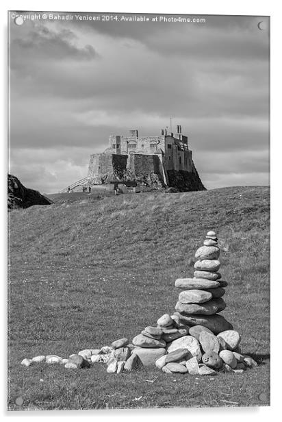   Lindisfarne Castle Acrylic by Bahadir Yeniceri