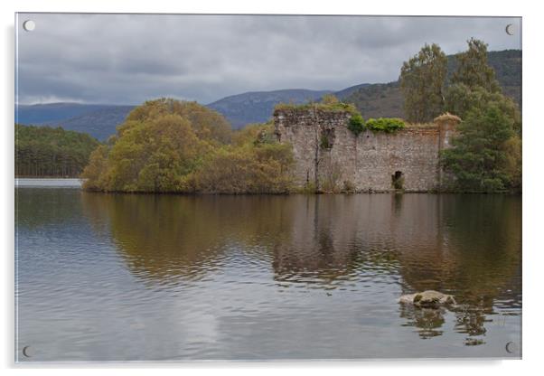 Loch an Eilean Castle Acrylic by Bahadir Yeniceri