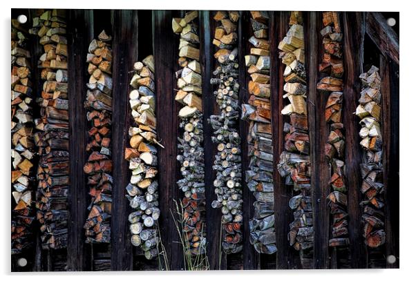 Firewood Acrylic by Andreas Klatt
