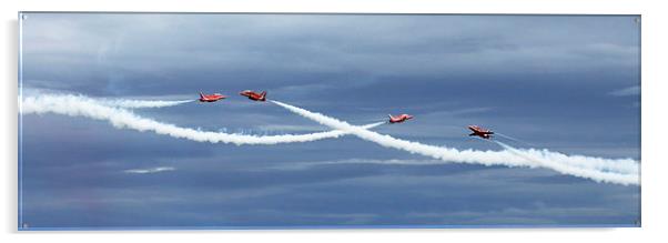 Red Arrows 6 Acrylic by Andreas Klatt