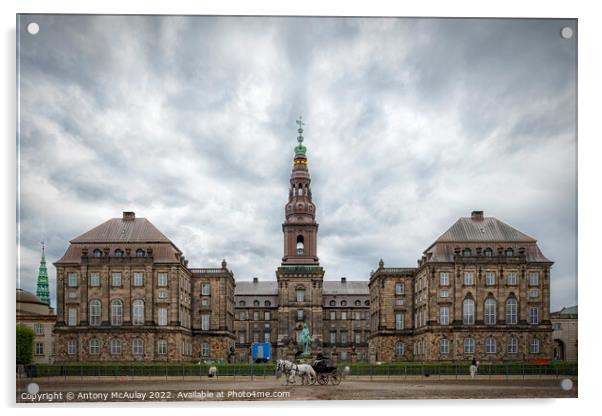 Copenhagen Christiansborg Palace Acrylic by Antony McAulay