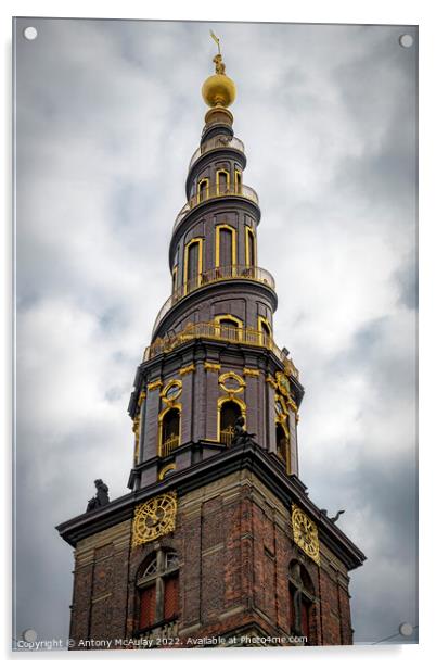 Copenhagen Church of Our Saviour Acrylic by Antony McAulay
