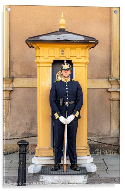 Stockholms Royal Palace Sentry Guard Acrylic by Antony McAulay