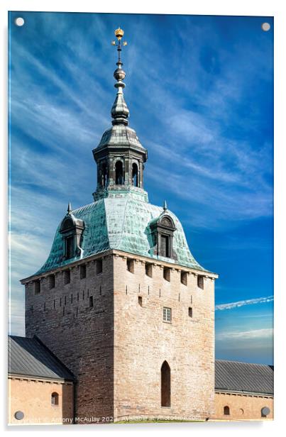 Kalmar Castle Main Tower Acrylic by Antony McAulay