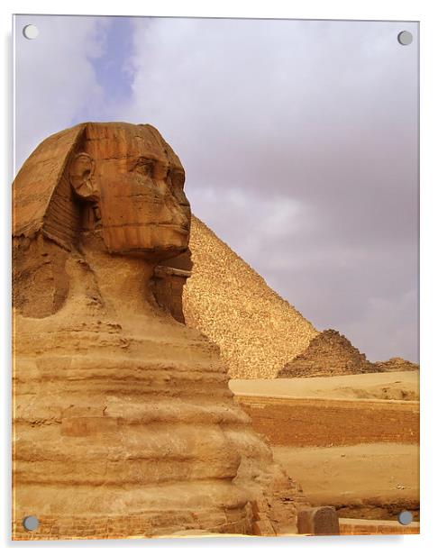 The Sphinx of Egypt 02 Acrylic by Antony McAulay
