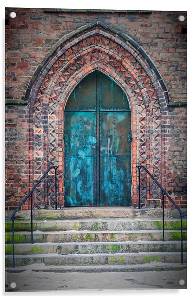 Maria Kyrka Church Door Acrylic by Antony McAulay