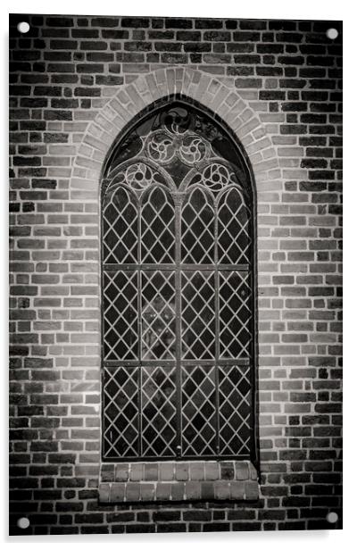Ystad Monastery Window Acrylic by Antony McAulay