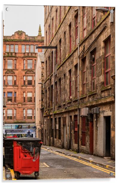 Glasgow Backstreet Acrylic by Antony McAulay