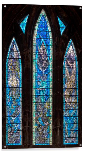 Glasgow Cathedral Millennium Window Acrylic by Antony McAulay