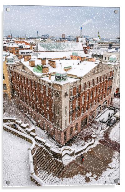 Helsingborg Winter Acrylic by Antony McAulay