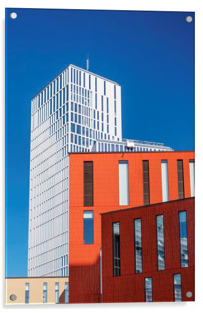 Malmo Live Building Acrylic by Antony McAulay