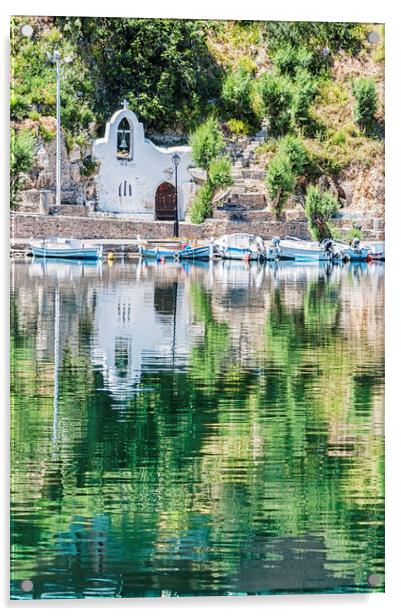 Agios Nikolaos Church Acrylic by Antony McAulay
