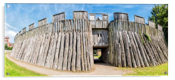 Trelleborg Viking Fort Acrylic by Antony McAulay