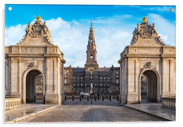 Copenhagen Christianborg Palace Entrance Acrylic by Antony McAulay
