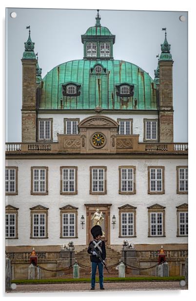 Fredensborg Palace with Armed Guard Acrylic by Antony McAulay