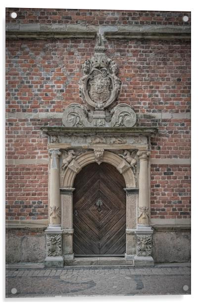 Frederiksborg Castle in Denmark Ornate Doorway Acrylic by Antony McAulay