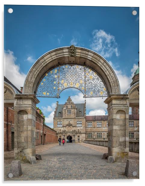 Frederiksborg Castle Stone Archway Acrylic by Antony McAulay