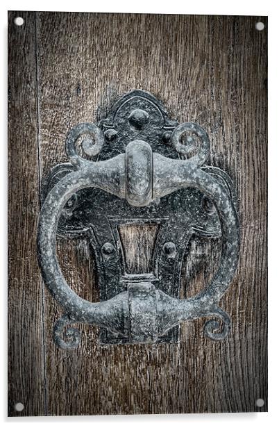 Classic Iron Door Knocker Acrylic by Antony McAulay