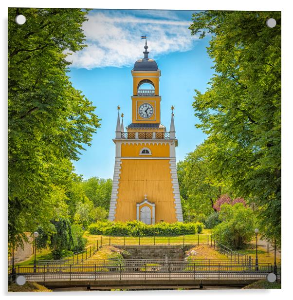 Karlskrona Admirality Bell Tower and Bridge Acrylic by Antony McAulay