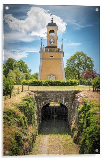 Karlskrona Admirality Wooden Bell Tower  Acrylic by Antony McAulay