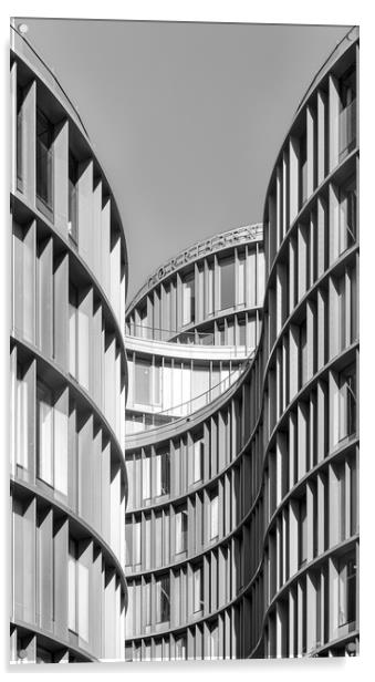 Copenhagen Axel Towers Fine Art Curves Acrylic by Antony McAulay