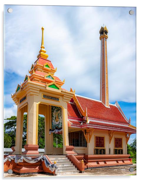 Thailand Hua Hin Chinese Temple Complex Acrylic by Antony McAulay